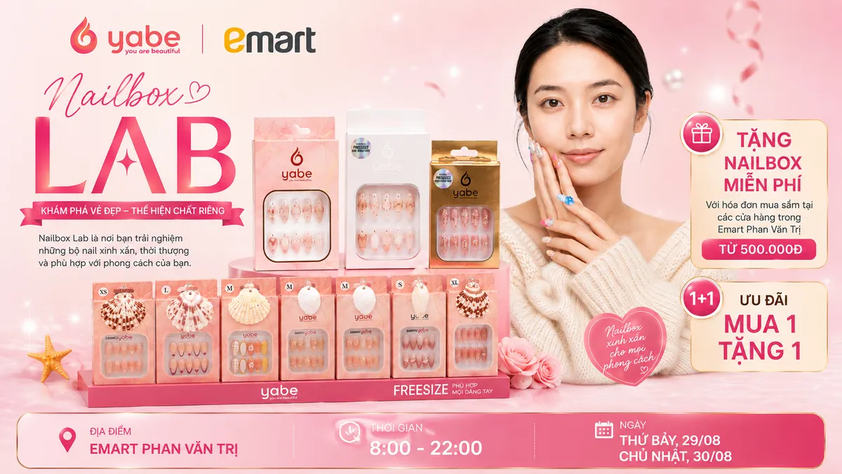 Yabe Workshop x Emart Phan Văn Trị: Trải Nghiệm Nailbox Lab Độc Đáo